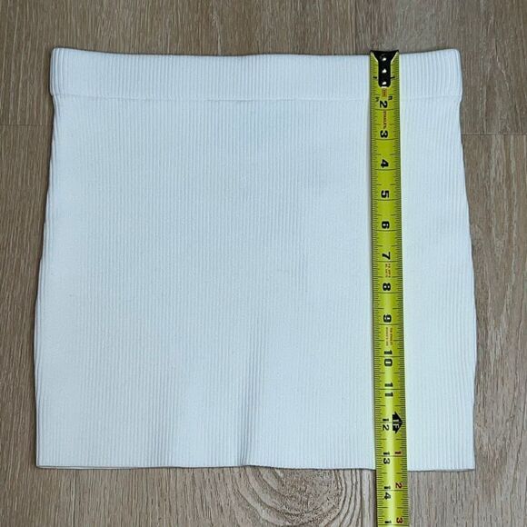 REVOLVE x Victor Glemaud White Ribbed Bodycon Mini Skirt, Women’s Small NWT - Picture 7 of 14